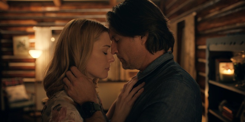 Alexandra Breckenridge as Mel Monroe and Martin Henderson as Jack Sheridan embrace each other in Season 6 of 'Virgin River'