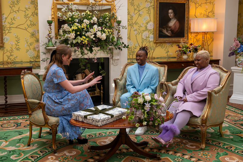 Alice Wilkes of Alice Wilkes Design, Shanti Hinton, Tiffany Rae in 'The Event of the Season: A Bridgerton Wedding'