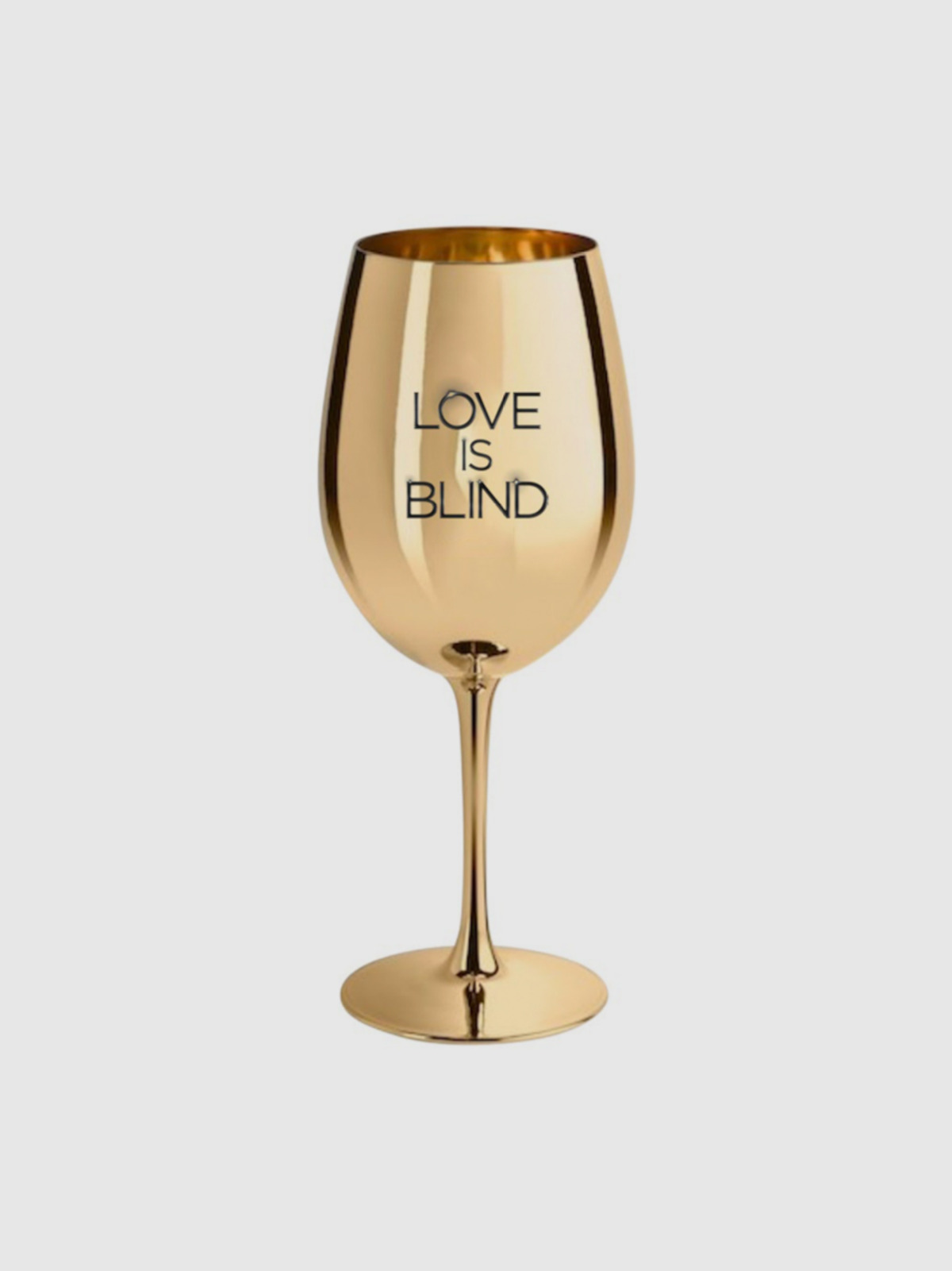 Where To Buy The Love Is Blind Gold Metal Wine Glasses