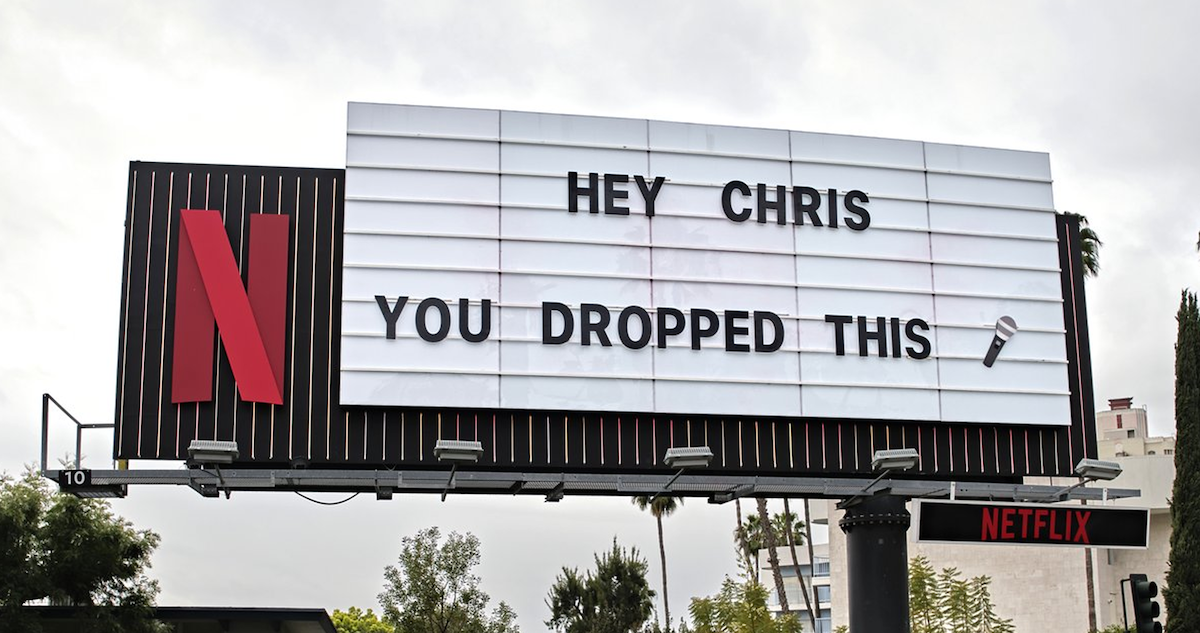 Chris Rock day after Sunset marquee