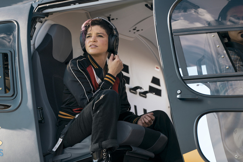 Paola Lázaro as Angela Gomez in Obliterated. 