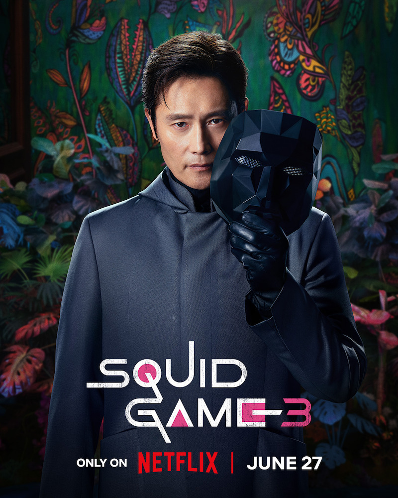 Character key art of Park Sung-hoon as Lee Byung-hun as Front Man for 'Squid Game' Season 3.