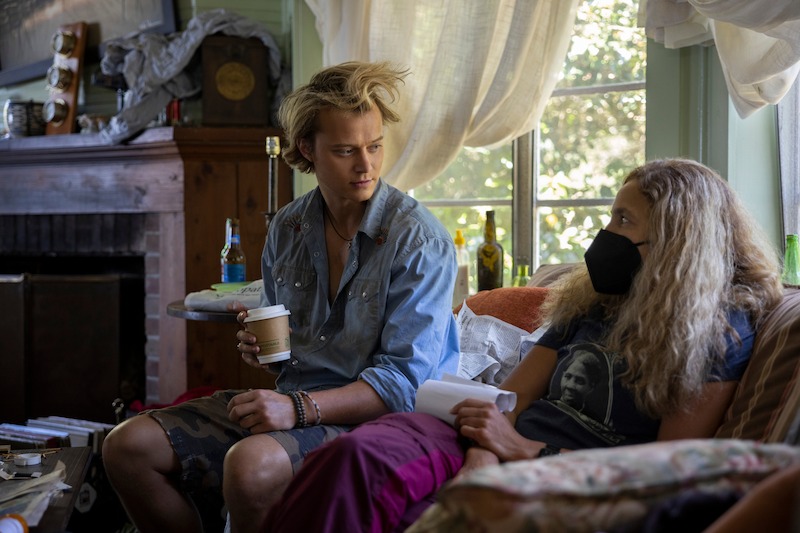 Rudy Pankow as JJ in Outer Banks Season 3 Behind-the-Scenes Photo Gallery