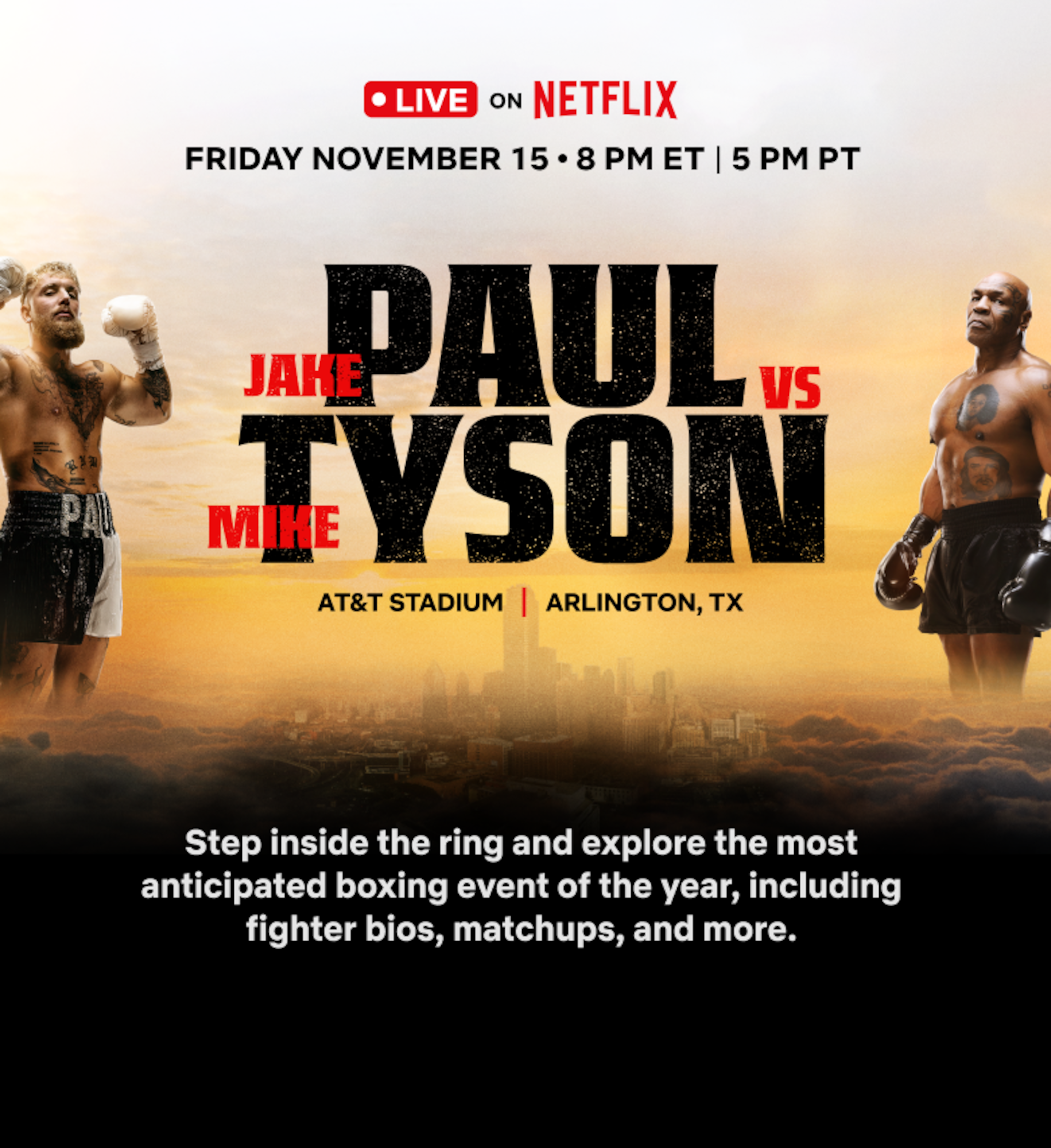 Paul vs Tyson  banner