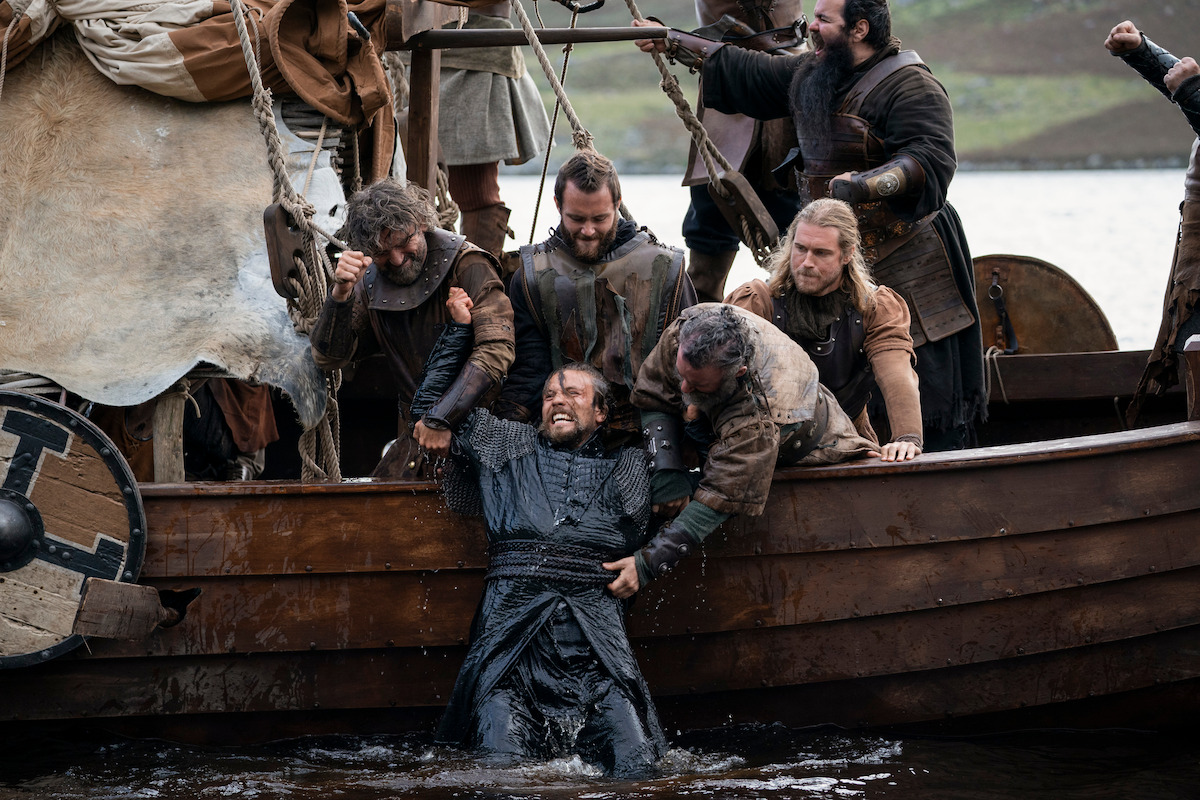 Vikings: Valhalla, Canute Approaches the Bridge, bridge, This was the  moment King Canute won me over in VIKINGS: VALHALLA., By Netflix Geeked