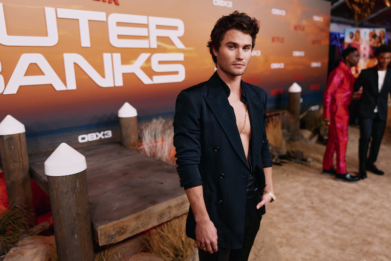 Chase Stokes at the Outer Banks Season 3 Red Carpet Premiere.