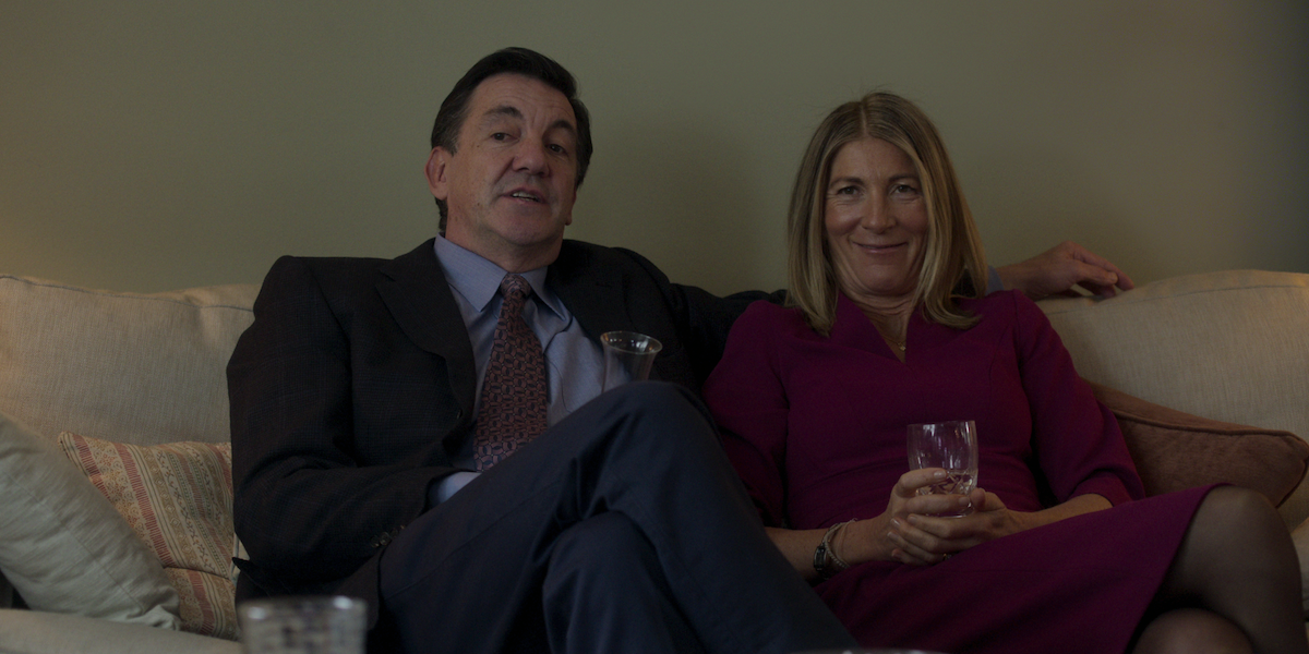 Tim Dutton as Michael Middleton in The Crown Season 6.