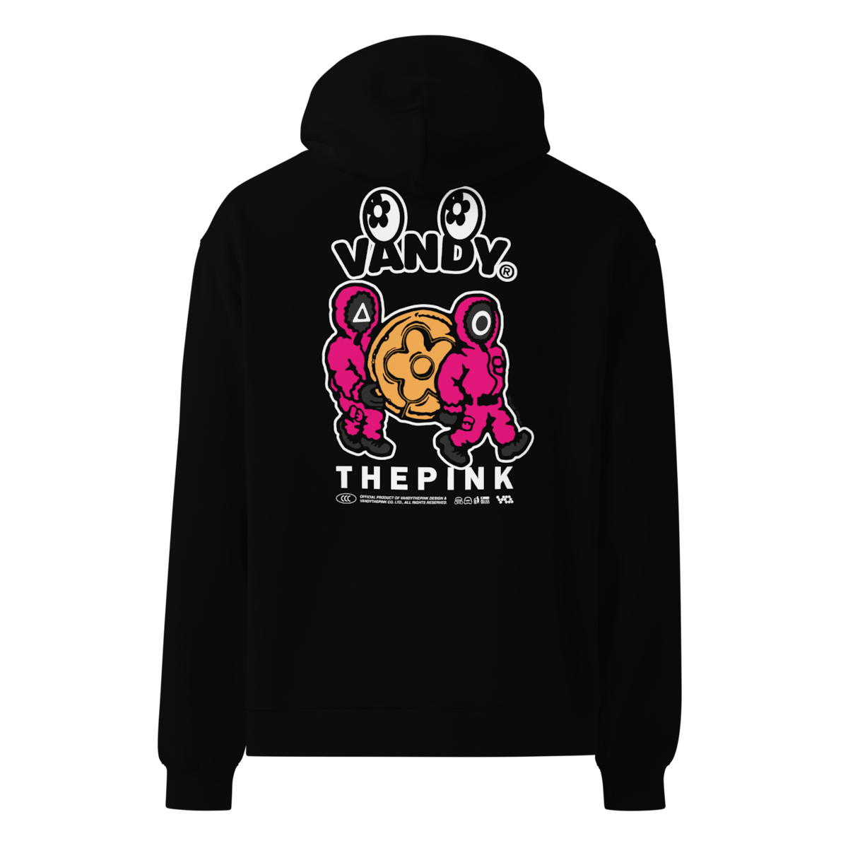 Black sweatshirt from the VANDYTHEPINK ‘Squid Game’ collaboration