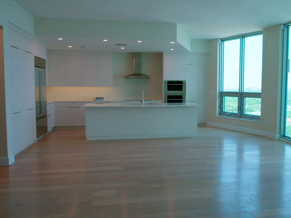 The living room of a luxury home in the Tampa, Florida area