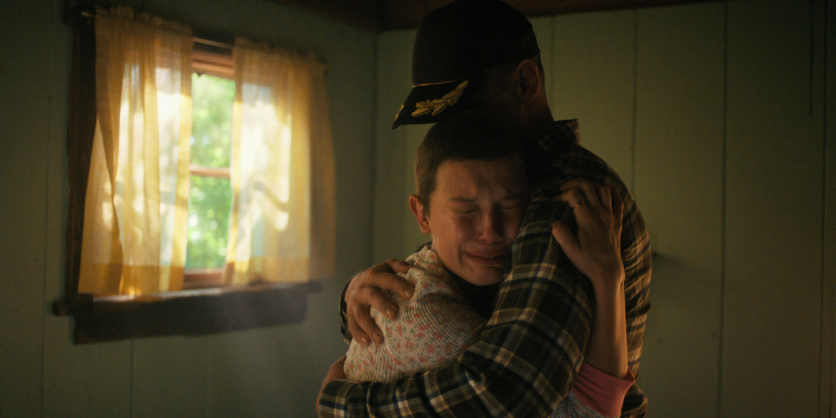 Millie Bobby Brown as Eleven and David Harbour as Hopper in ‘Stranger Things’ Season 4.