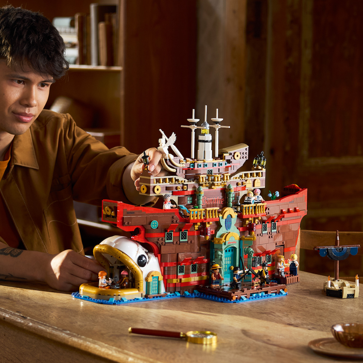 The Baratie Floating Restaurant toy from the 'ONE PIECE' Lego Collaboration
