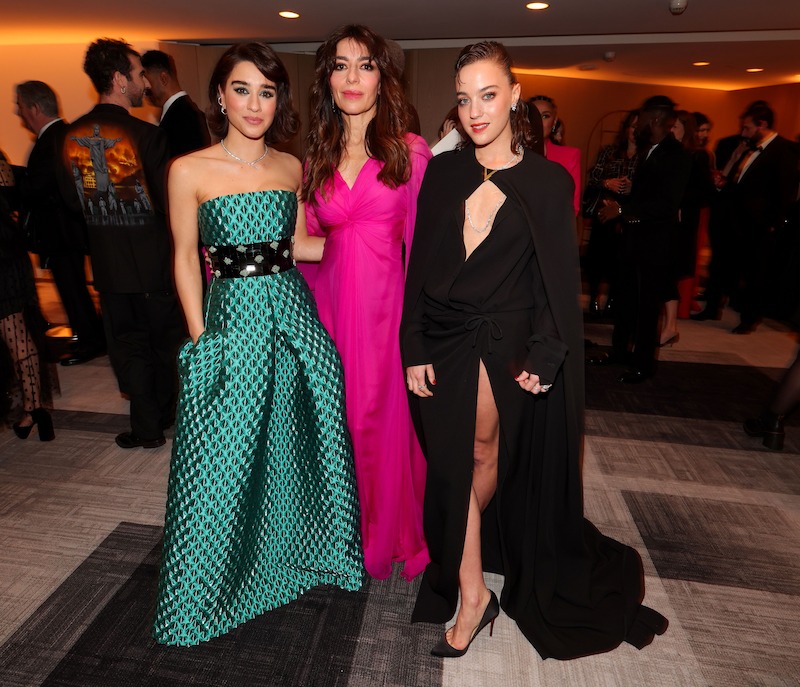 Simona Tabasco, Sabrina Impacciatore and Beatrice Granno at the 2023 Screen Actors Guild Awards in Los Angeles.
