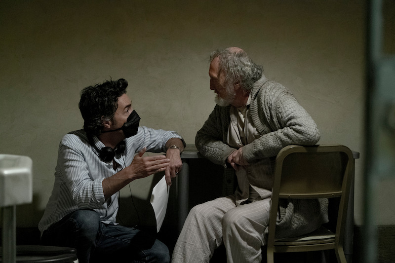 Levy (left) with Robert Englund, who plays Victor Creel - 68 Behind-the-Scenes pics from ‘Stranger Things’ Season 4 You Have to See Slideshow