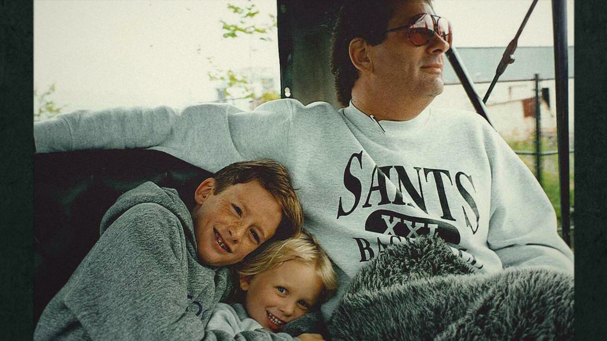 Mike Veeck alongside his children, Rebecca Veeck and Night Train Veeck