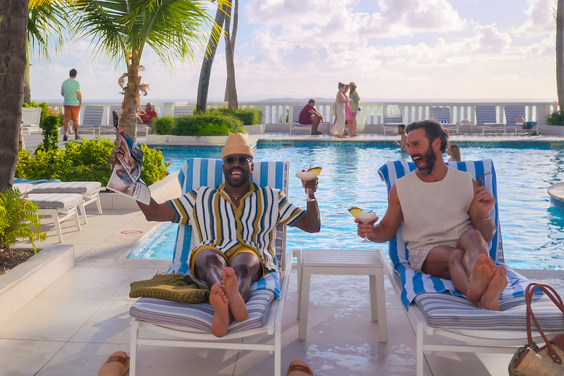 Colman Domingo as Danny and Marco Calvani as Claude in 'The Four Seasons'.