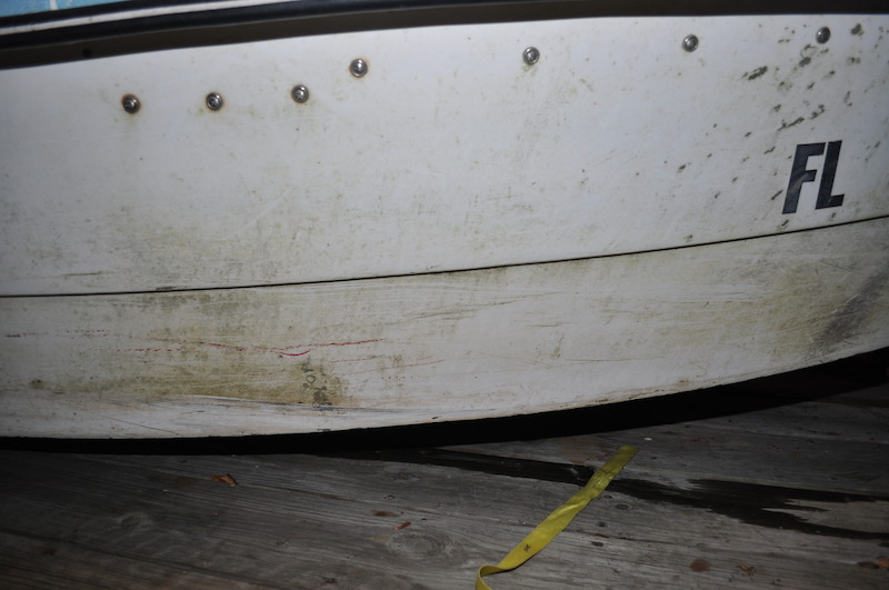 The origin of red paint smudges on Pat’s Stumpnocker has never been identified. 