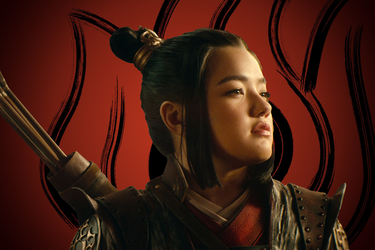 Elizabeth Yu as Azula carries arrows on her back in season 1 of ‘Avatar: The Last Airbender’