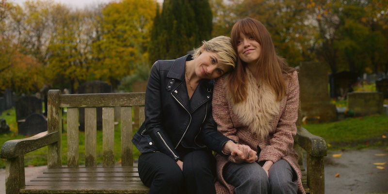 Jodie Whittaker and Aimee Lou Wood in 'Toxic Town'.