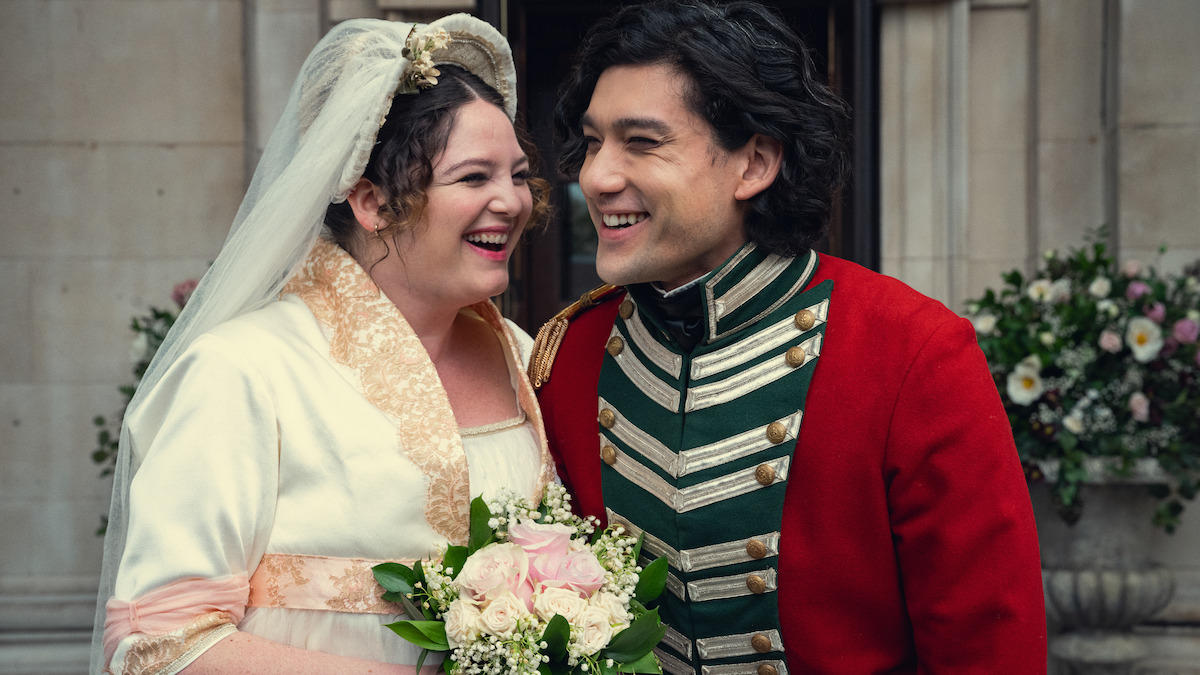 Meg Stalter as Jessica and Will Sharpe as Felix in ‘Too Much’