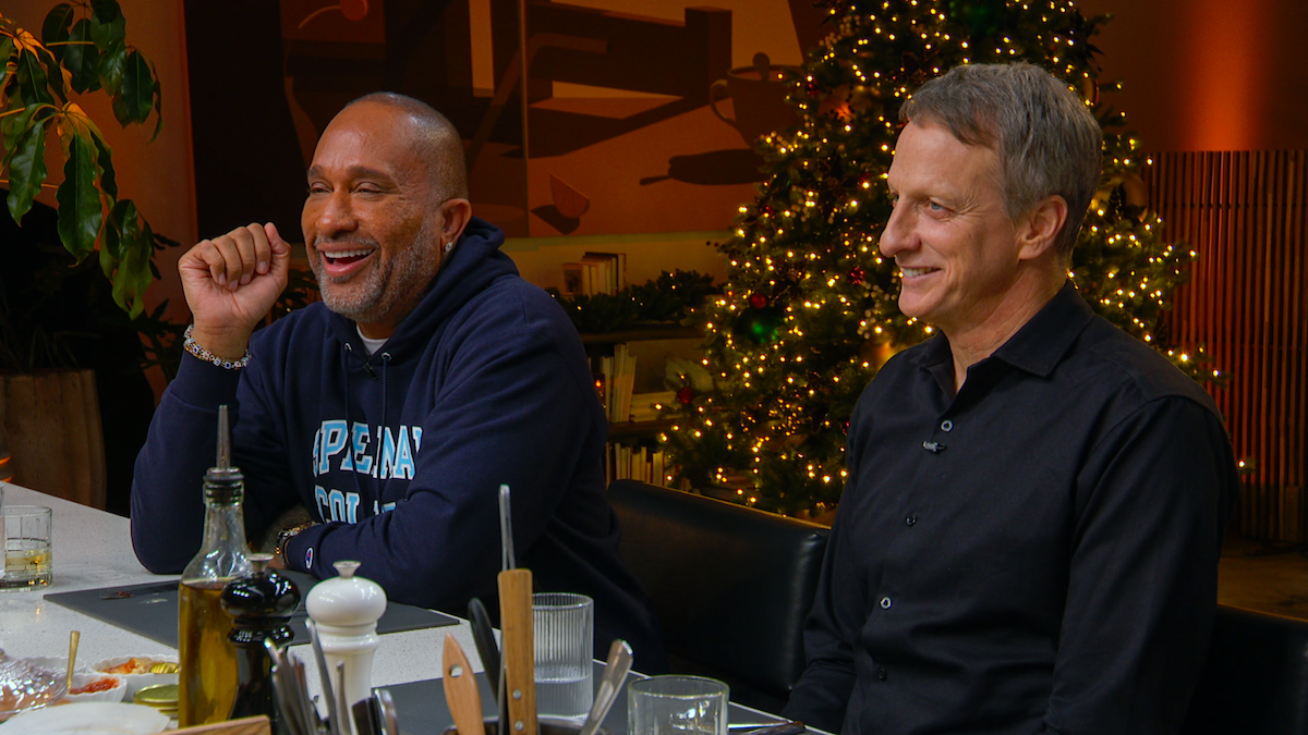 Kenya Barris and Tony Hawk