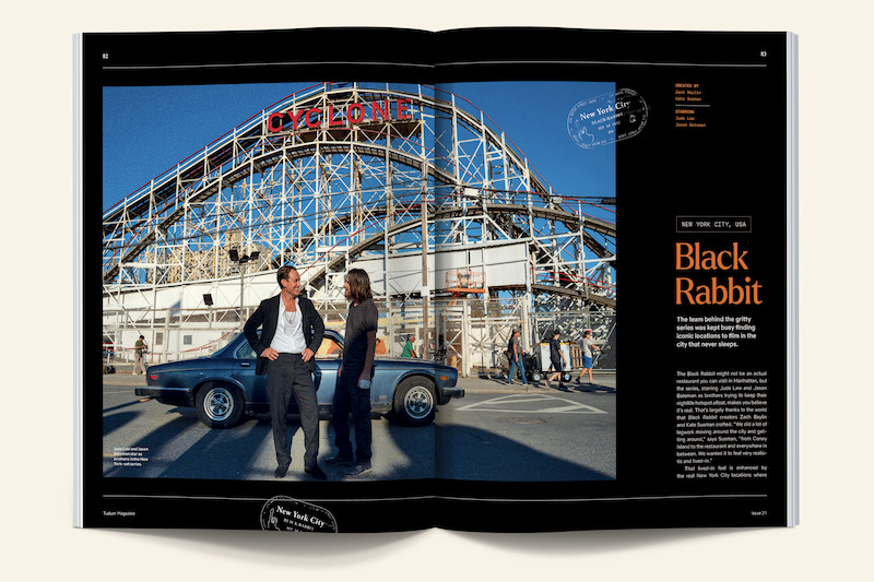 Issue spread of the locations of Black Rabbit