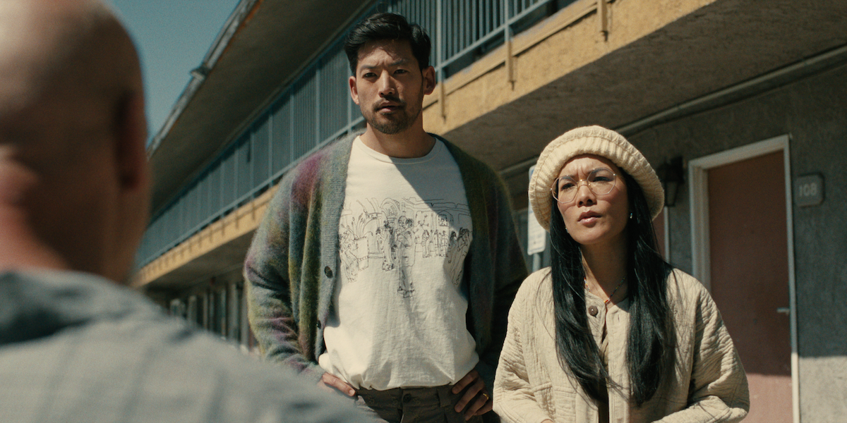 Ali Wong as Amy and Joseph Lee as George in BEEF Season 1.