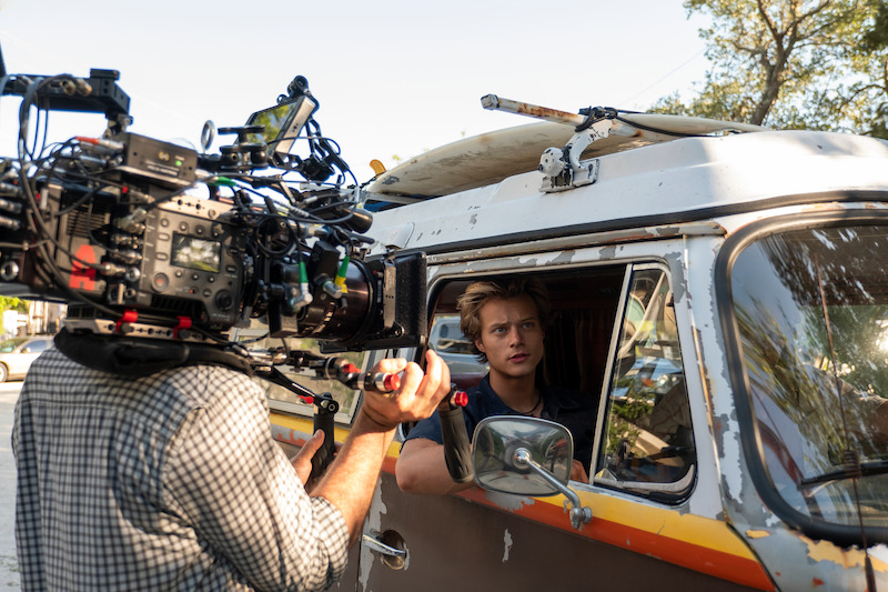 Rudy Pankow in Outer Banks Season 1 Behind-the-Scenes Photo Gallery.