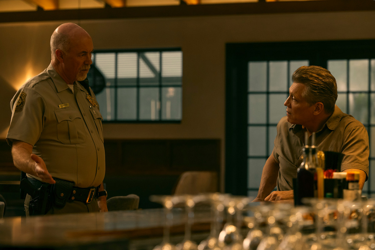 Michael Gaston as Sheriff Porter, Holt McCallany as Harlan Buckley in ‘The Waterfront.’