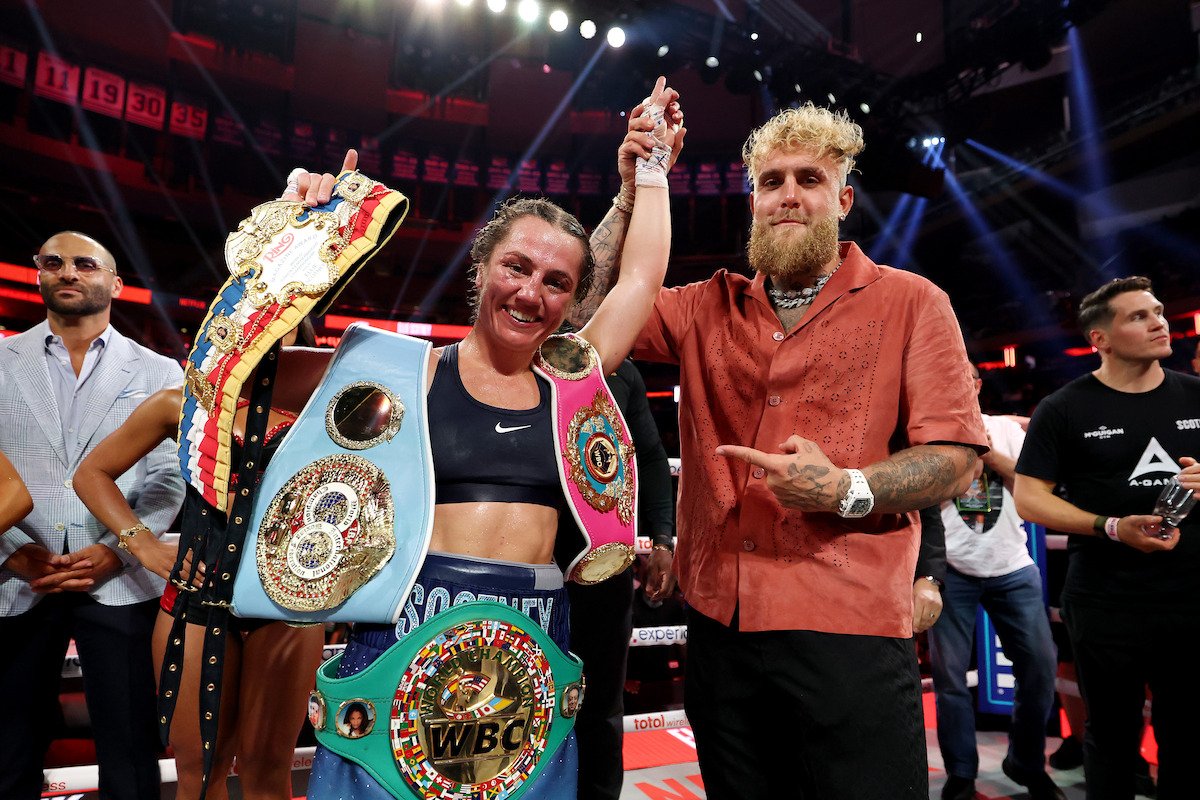 Ellie Scotney and Jake Paul