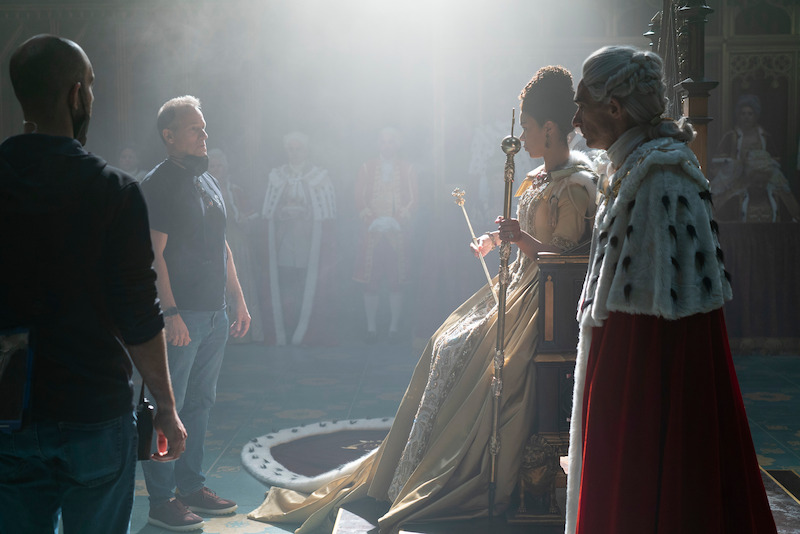 Executive Producer/Director Tom Verica, India Amarteifio as Young Queen Charlotte