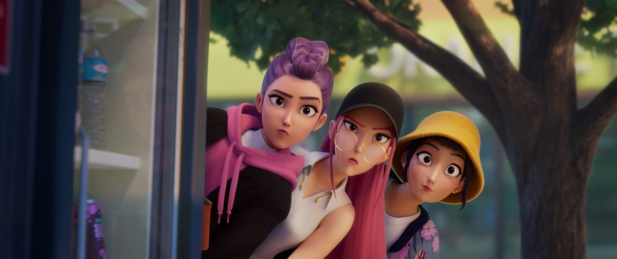 Rumi, Mira, and Zoey in 'KPop Demon Hunters'
