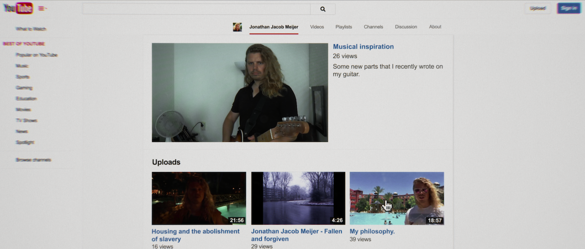 Jonathan Meijer’s YouTube channel