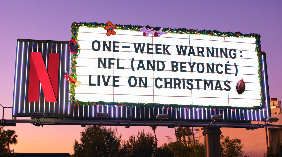 Sunset Blvd Marquee - Beyonce ‘One-Week Warning: NFL (And Beyonce) live on Christmas :football emoji: