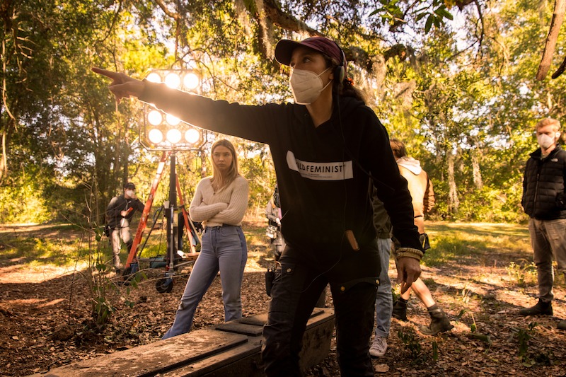 Madelyn Cline as Sarah Cameron in Outer Banks Season 2 Behind-the-Scenes Photo Gallery