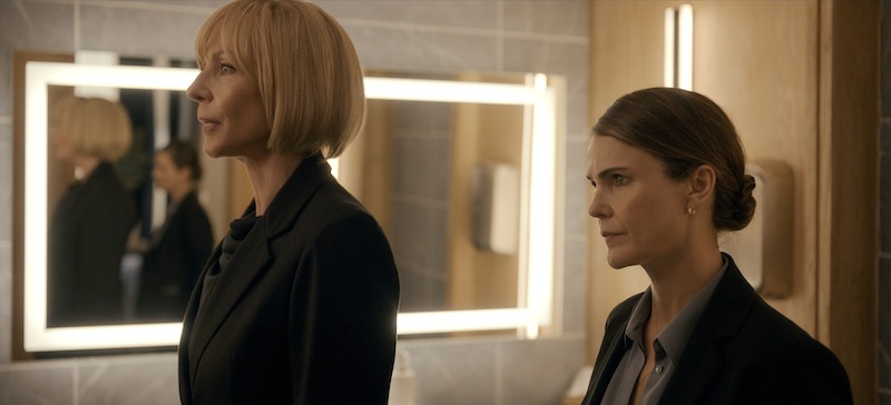 Allison Janney as Grace Penn, Keri Russell as Kate Wyler in 'The Diplomat.'