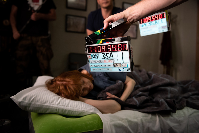 Blair Brown as Judy King on the set of Orange Is The New Black Season 4.