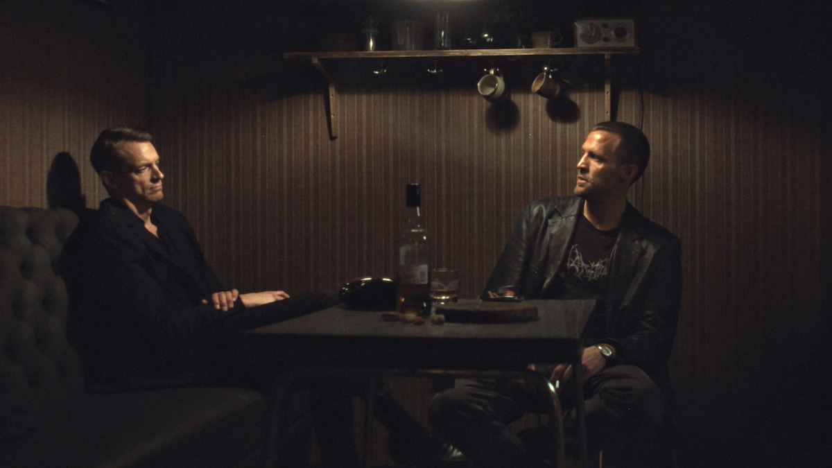 Joel Kinnaman as Tom Waaler and Tobias Santelmann as detective Harry Hole in Season 1 of 'Detective Hole'