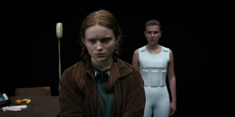 From left: Sink as Max and Brown as Eleven in Stranger Things Season 4, Volume 2 - See Over 100 Photos From ‘Stranger Things’ Season 4 Volume 2
