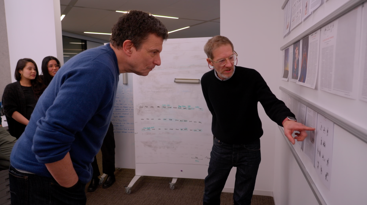 David Remnick looks at the storyboard of the new issue.