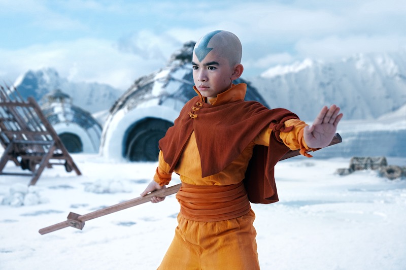 Gordon Cormier as Aang  in Season 1 of 'Avatar: The Last Airbender'