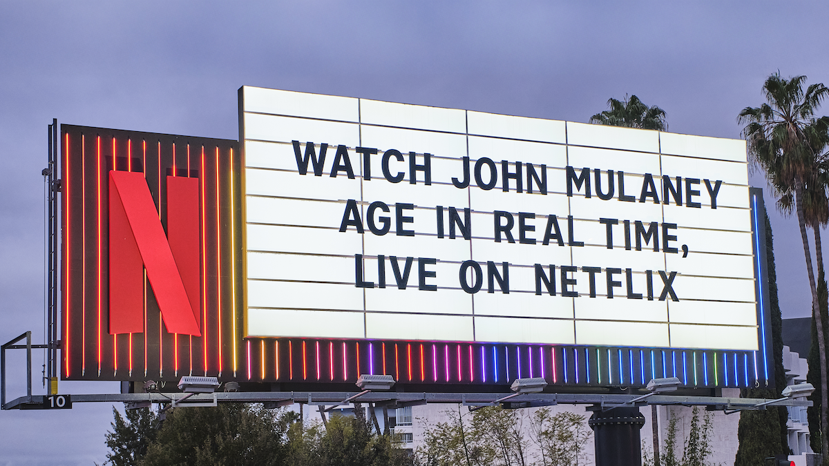 Everybody's Live with John Mulaney Sunset Marquee - ‘Watch John Mulaney age in real time, live on Netflix.’