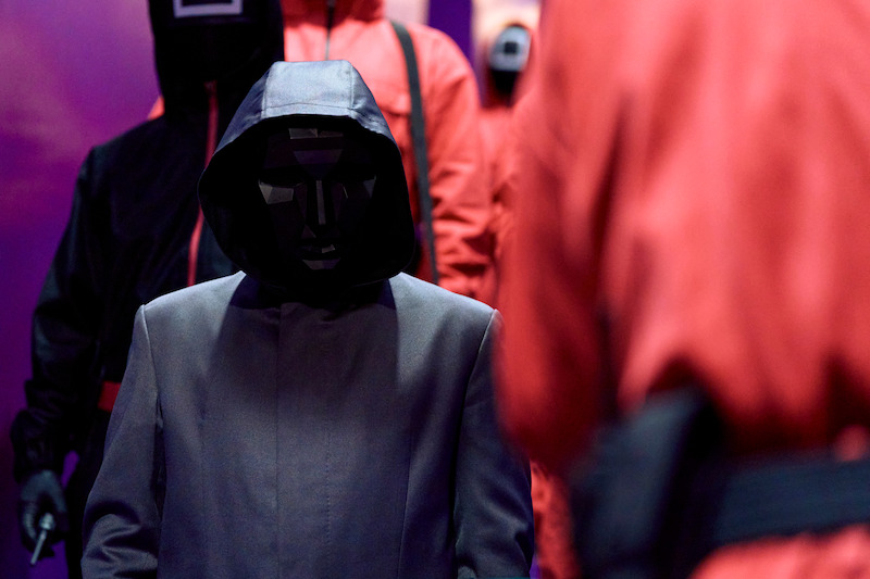 Lee Byung-hun as Front Man wears a black mask in Season 2 of 'Squid Game'