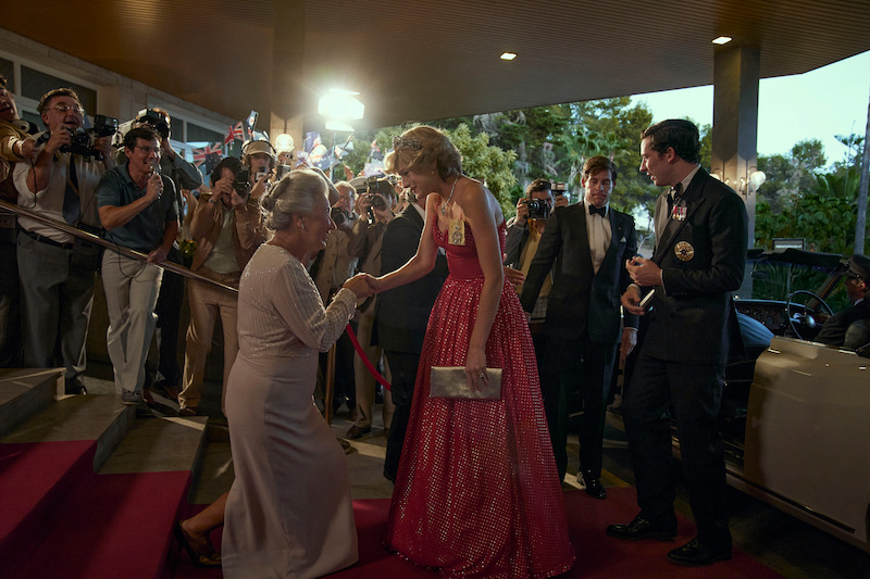 Surprised in a Pink strap dress 