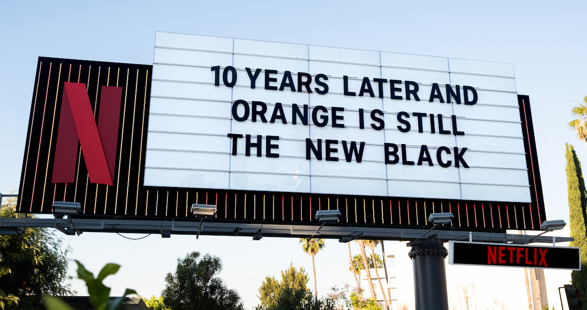 Orange is the New Black Sunset Boulevard billboard