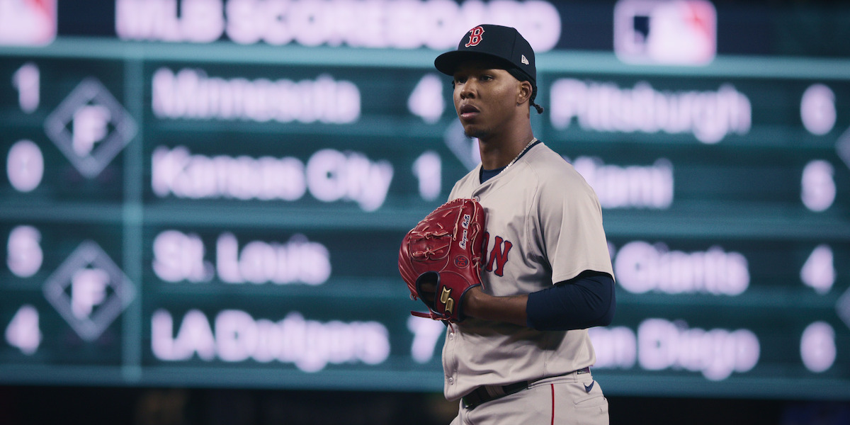 Brayan Bello during a game