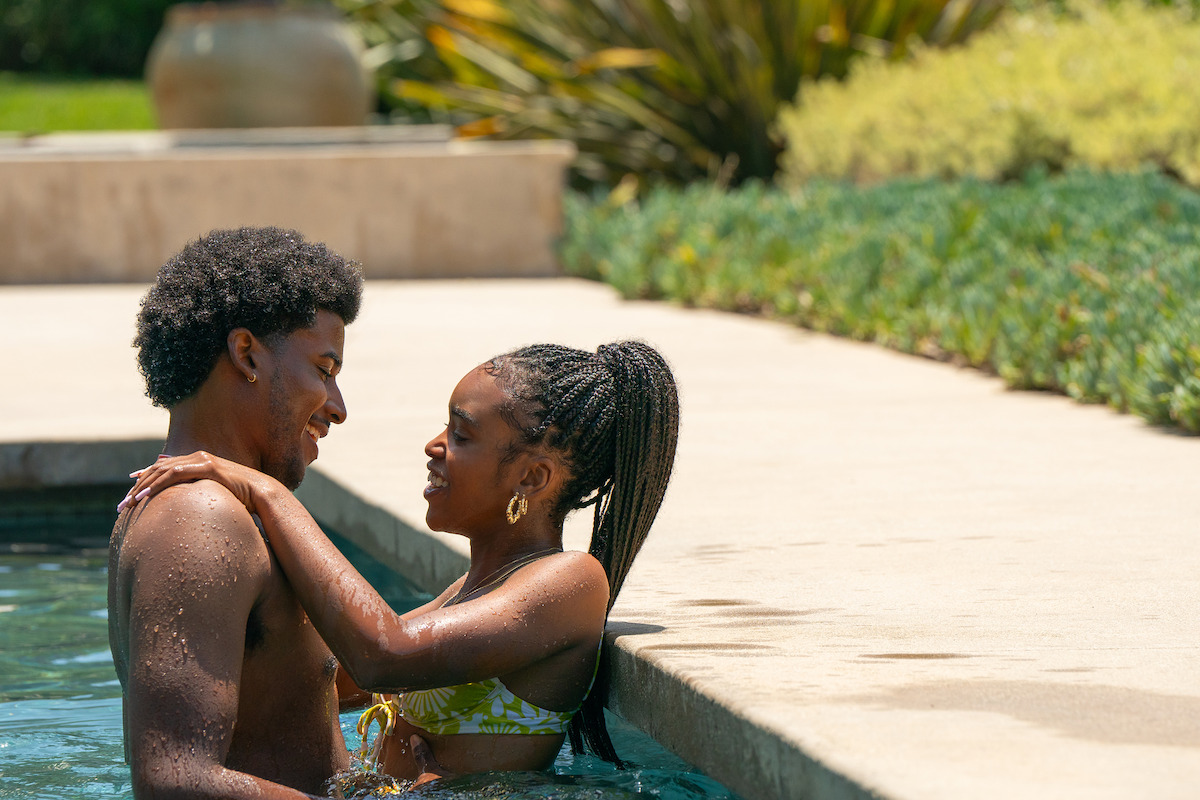 Michael Cooper Jr. as Justin Edwards and Lovie Simone as Keisha Clark in ‘Forever’