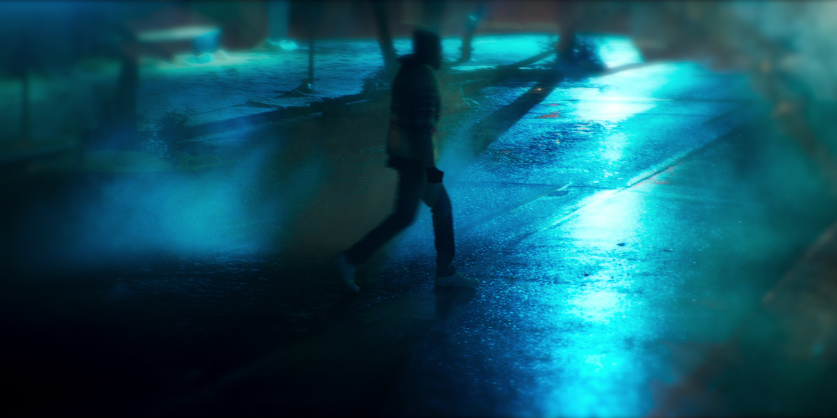 An actor playing Smollett in a renactment from ‘The Truth About Jussie Smollett?’