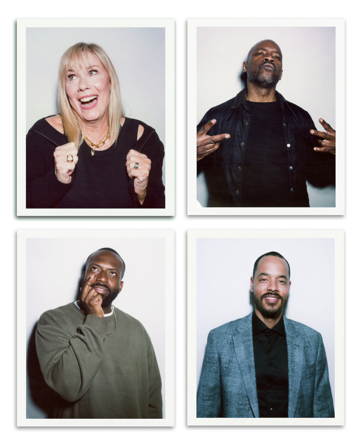 Clockwise from top left: Leanne Morgan, Ian Edwards, Jerron Horton, and Jeremy Scippio