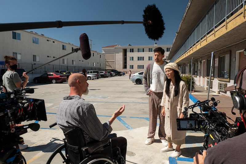 Joseph Lee as George and Ali Wong as Amy