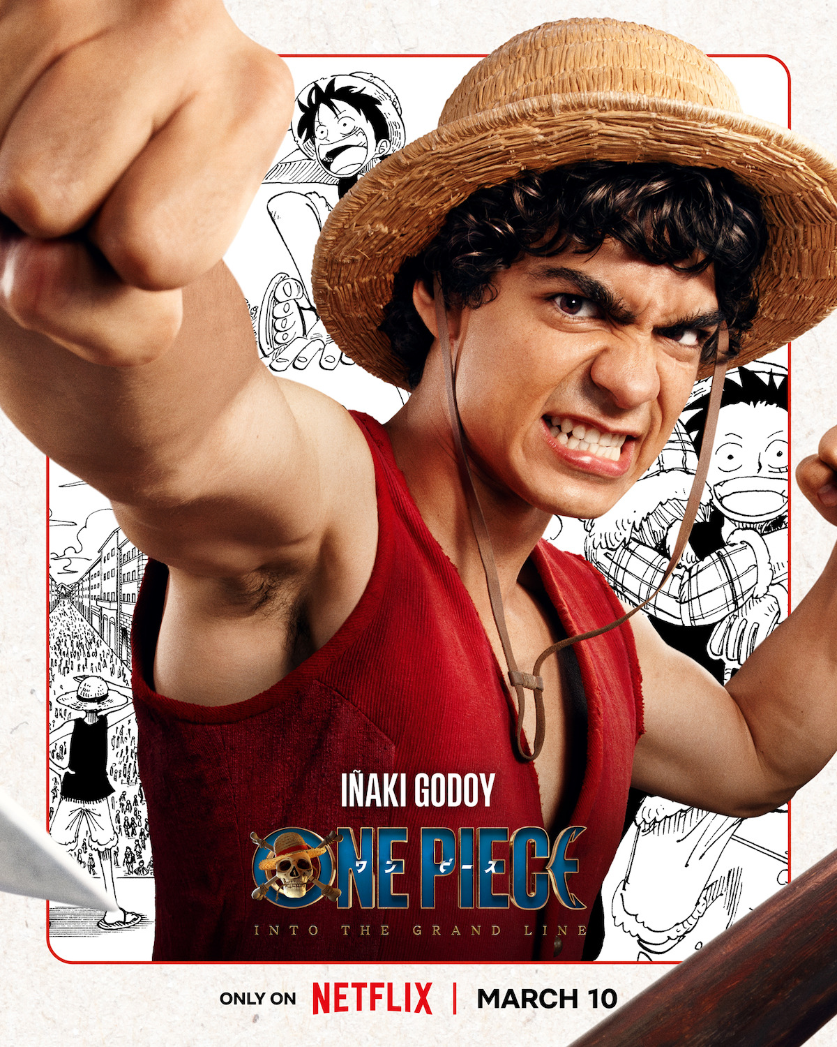 Key art poster featuring Iñaki Godoy as Monkey D. Luffy in ‘ONE PIECE’ Season 2